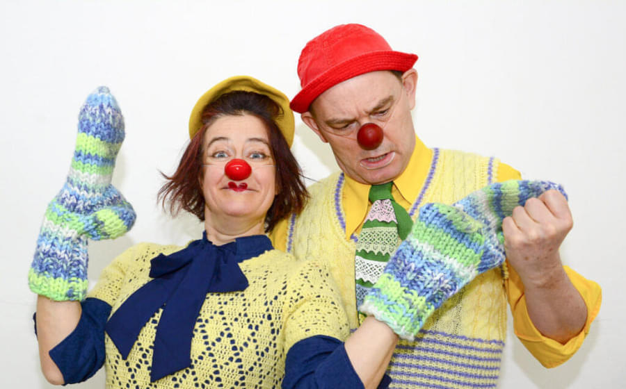 Clown-Duo-Herbert-und-Mimi-Glatt-Verkehrt